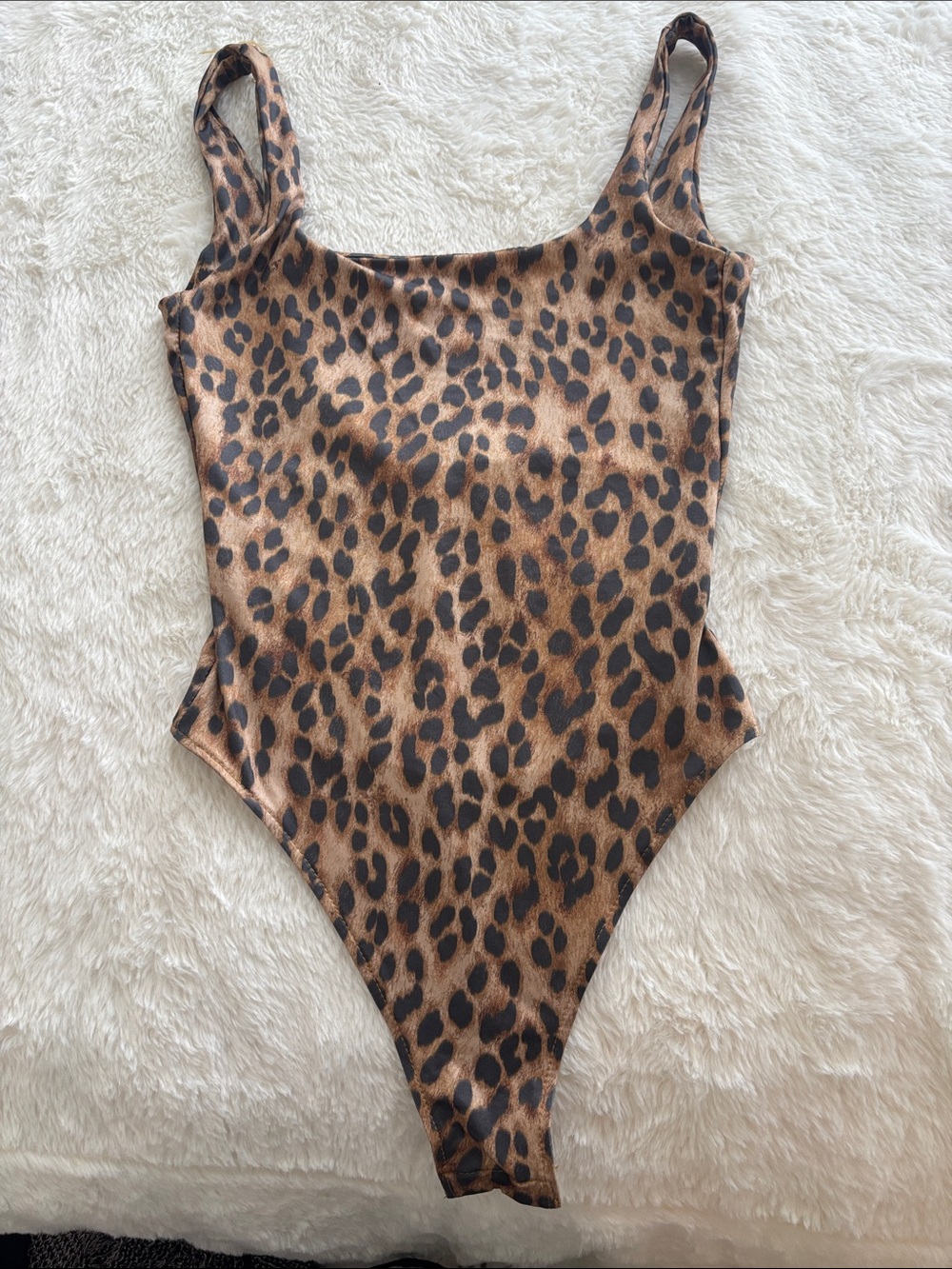 H&M Leopard Print One-Piece Bodysuit - Brown and Black
